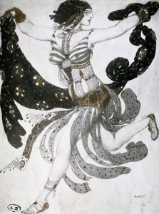 Kleopátra, balett jelmeztervezés, 1909 alkotó: Leon Bakst
