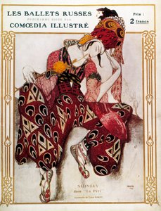 Jelmezterv Nijinsky számára Paul Dukas „La Peri” című balettjében alkotó: Leon Bakst