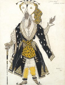 R. Hahn balettkék istenének jelmezterve, 1911 alkotó: Leon Bakst