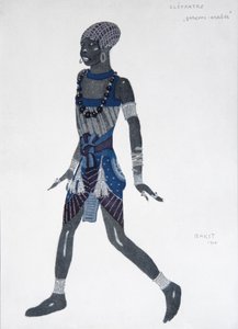 Jelmezterve a Cléopatre baletthez, 1909 alkotó: Leon Bakst