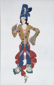 Jelmezterve N. Rimszkij-Korszakov Seherezade című balettjéhez, 1910 alkotó: Leon Bakst