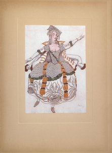 P. Csajkovszkij Csipkerózsika című balettjének jelmezterve, 1921 alkotó: Leon Bakst