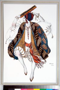 ""Zsidó táncos"" Jelmez, amelyet Leon Bakst (1866-1924) tervezett a Ballets Russes ""Cleopatre"" című balettjéhez alkotó: Leon Bakst