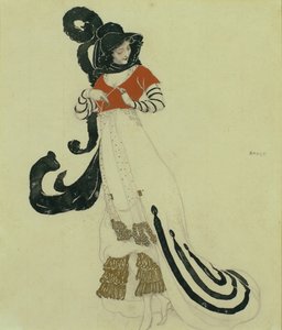 Díszruha-jelmeztervezés, c. 1914 alkotó: Leon Bakst