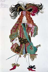 Galisson. P. Csajkovszkij Csipkerózsika című balettjének jelmezterve, 1921 alkotó: Leon Bakst