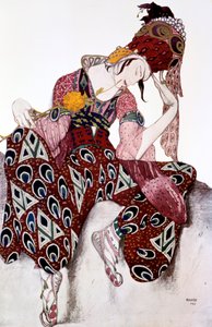 Iskander, Paul Dukas La Peri című balettjének jelmezterve, c1913 alkotó: Leon Bakst