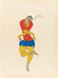Maria Kuznetsova, az "L"Adoration jelmezterve, 1922 alkotó: Leon Bakst
