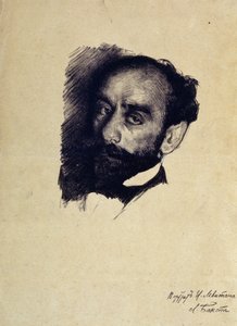 Isaac Levitan művész portréja alkotó: Leon Bakst