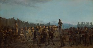 A Kreml Bicetre-ből induló elítéltek (olaj, vászon) alkotó: Leon Charles Adrien Bailly