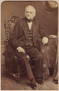 Daniel-Francois-Esprit Auber (1782-1871) zeneszerző portréja, Cremiere, Leon (1831-1913). Albumin Photo. Magángyűjtemény