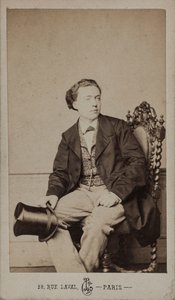 Louis Diémer zeneszerző portréja 1843-1919, c. 1875.