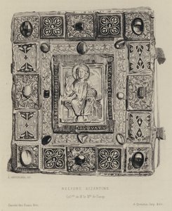 Bizánci könyvkötés (metszet) alkotó: Leon Gaucherel