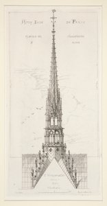 Notre Dame de Paris: Nyíl a keretben és az ólomban alkotó: Leon Gaucherel