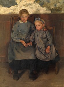 Két vallon vidéki lány alkotó: Leon Henri Marie Frederic