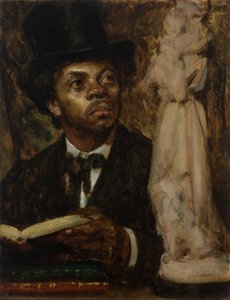 Egy műértő portréja, esetleg Ira Aldridge (olaj, vászon)