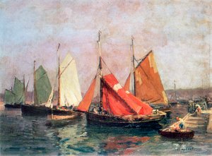 Breton tengerpartja, 1907-1915 alkotó: Leon Hubert