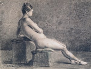 Modell a profilban, c1853-1922 alkotó: Leon Joseph Florentin Bonnat