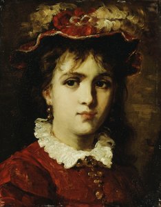 Egy fiatal lány portréja, 1876 alkotó: Leon Joseph Florentin Bonnat