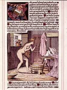 Illusztráció Honore de Balzac „La Mye du Roy” című regényéről, Leon Lebegue (1863-1944)
