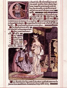 Illusztráció Honore de Balzac „La Mye du Roy” című regényéről, Leon Lebegue (1863-1944)