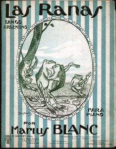 Tangót táncoló békák. 1914 (illusztráció)