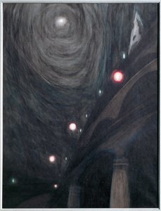 Clair de Lune et Lumieres. Gouache on paper ... (gouache on paper) alkotó: Leon Spilliaert