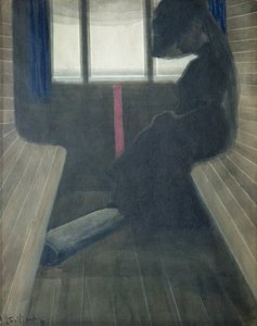 A nő a vonaton, az özvegy alkotó: Leon Spilliaert