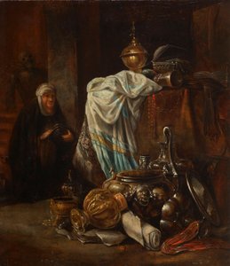 Csendélet Orientaliával és fémedényekkel