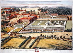 Southwick Southampton megyében Johannes Kip (kb.1652-1722) metszetével (metszet)