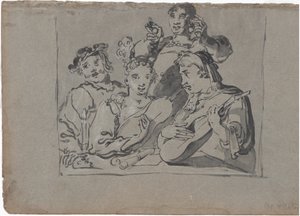 Énekesekből, lantosokból és harangozókból álló kvartett egy kocsmában, gyertyafény mellett, 1620-1628.