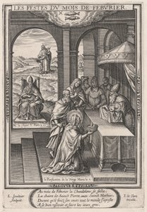 Les Festes du mois de Feburier (Február: a Szűz megtisztulása) alkotó: Leonard Gaultier