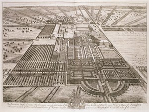 Tollaslabdaház Gloucester megyében, vésette Johannes Kip (kb. 1652-1722) (lásd még: 192764)