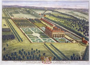 Johannes Kip (kb. 1652-1722) által metszett Hamstead Marshall Berkshire megyében