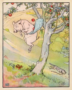 Illusztráció A három kismalachoz (színes litográfia) alkotó: Leonard Leslie Brooke