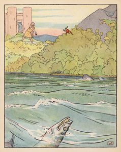 Illusztráció a Tom Thumbhoz (színes litográfia) alkotó: Leonard Leslie Brooke