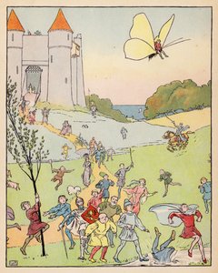 Illusztráció a Tom Thumbhoz (színes litográfia) alkotó: Leonard Leslie Brooke