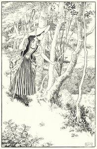 Kis Bo-Peep (metszet) alkotó: Leonard Leslie Brooke