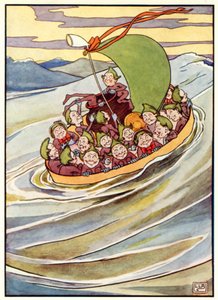 The Jumblies (színes litó) alkotó: Leonard Leslie Brooke