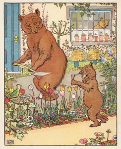 A három medve (színes litográfia) alkotó: Leonard Leslie Brooke