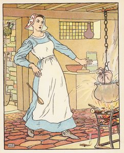 Tom Thumb (színes litográfia) alkotó: Leonard Leslie Brooke