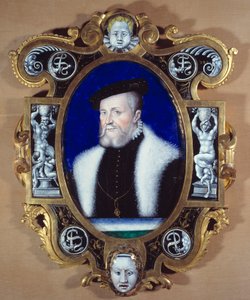 Anne de Montmorency Connetable (1493-1567) portréja. Leonard Limosin (1505-1577) festménye