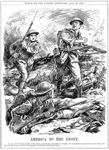 Amerikai erősítés a szövetséges csapatok megsegítésére, mielőtt a fő amerikai hadsereg megérkezett volna, 1918. első világháború