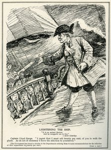 Regierungsabteilungen werden von Lloyd George angewiesen, die Ausgaben um zwanzig Prozent zu kürzen, 1921