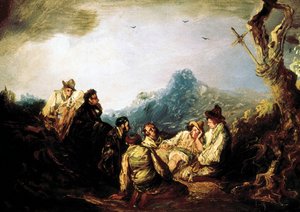 Banditák a hegyen, 19. század első fele (olaj, vászon)