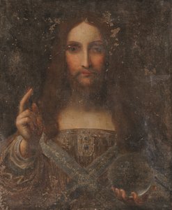 Salvator Mundi (olaj, vászon) alkotó: Leonardo da (after) Vinci