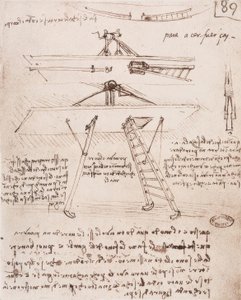 Repülőgép fel- és leszállóberendezése alkotó: Leonardo da Vinci