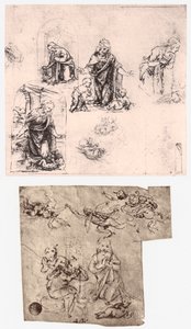 A Gyermek imádása, c1483 alkotó: Leonardo da Vinci
