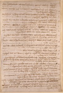 Arundel 263, f.154v, Leonardo da Vinci jegyzetei a Codex Arundel-ből (toll és tinta papíron) alkotó: Leonardo da Vinci