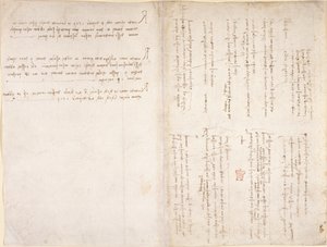 Arundel 263, ff.229v, f.226 Leonardo da Vinci feljegyzései a Codex Arundel-ből (toll és tinta papíron) alkotó: Leonardo da Vinci