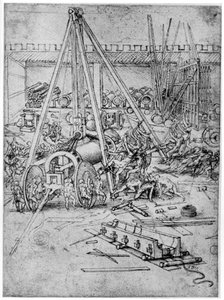 Ágyúöntöde, 1487 1954. alkotó: Leonardo da Vinci